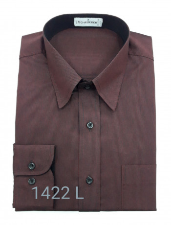 Camisa masculina manga longa bordô