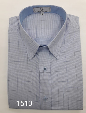 Camisa masculina manga curta ou longa quadriculada