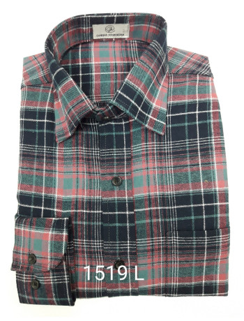 Camisa masculina manga longa xadrez inverno várias cores