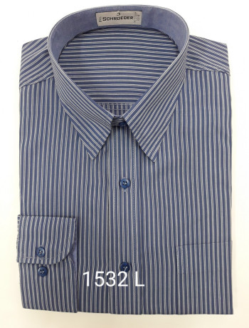 Camisa masculina manga curta, longa ou slim listrada viscose