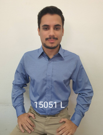 Camisa masculina manga curta, longa e slim, maquineta, várias cores