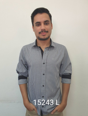 Camisa masculina manga curta, longa e slim xadrez várias cores